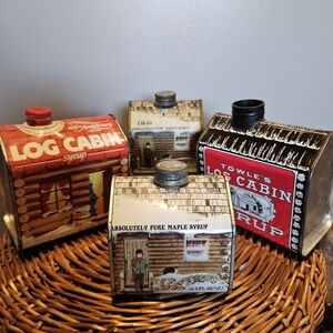 Vintage Syrup Tins Set